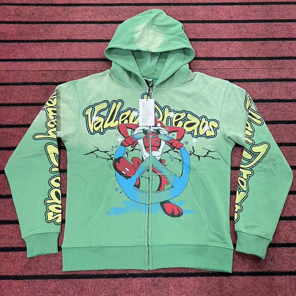 Green Graphic Hoodie